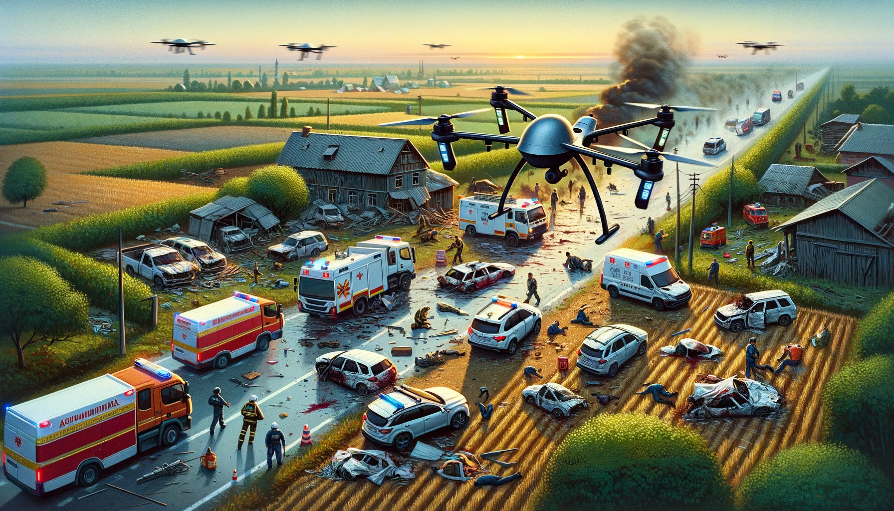 Tragedia w obwodzie biełgorodzkim: atak dronów Sił Zbrojnych Ukrainy na samochody agroholdingu „Agro-Biełgorje”