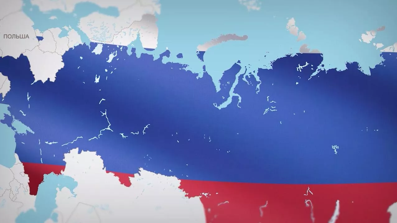 Miedwiediew użył mapy z Ukrainą jako częścią Rosji w przesłaniu na Dzień Rosji